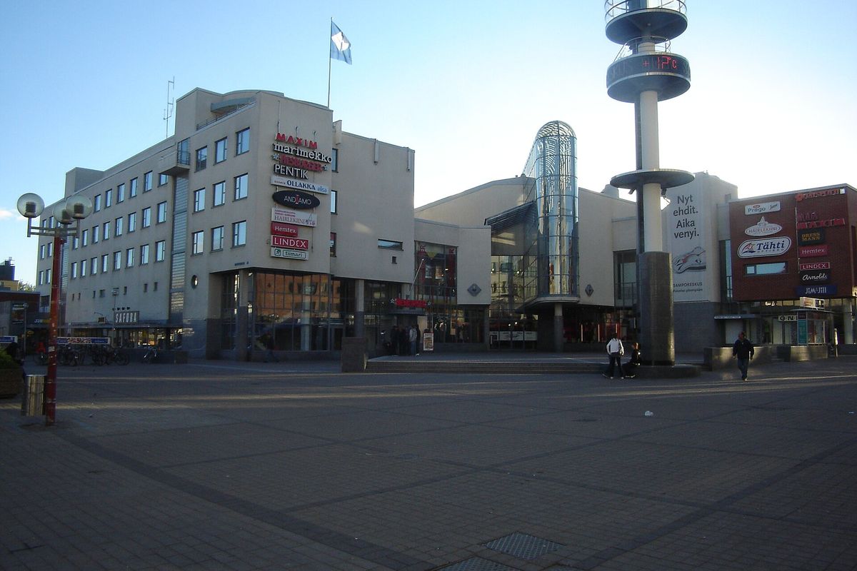 Lordi Square in the centre of Rovaniemi