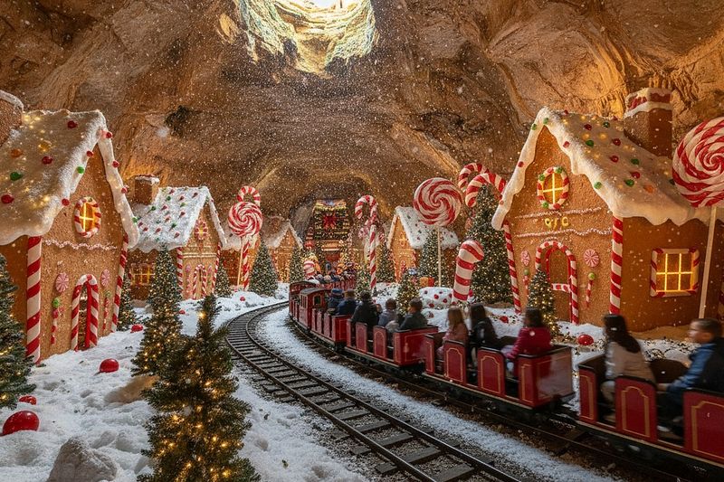 The Magic Train ride through Christmas scenes