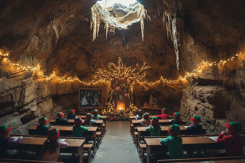 Elf School inside the underground SantaPark